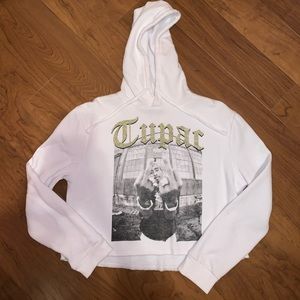 Cotton On Semi-Cropped Tupac Hoodie